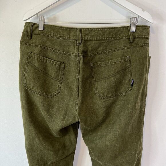 Patagonia Hemp Overstone Pants in Dark Olive Green - Picture 4 of 6